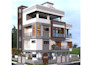 design house exterior and 3d render